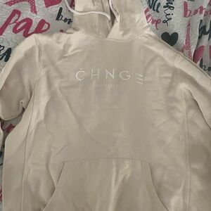 CHNGE Worldwide Beige Hoodie like new